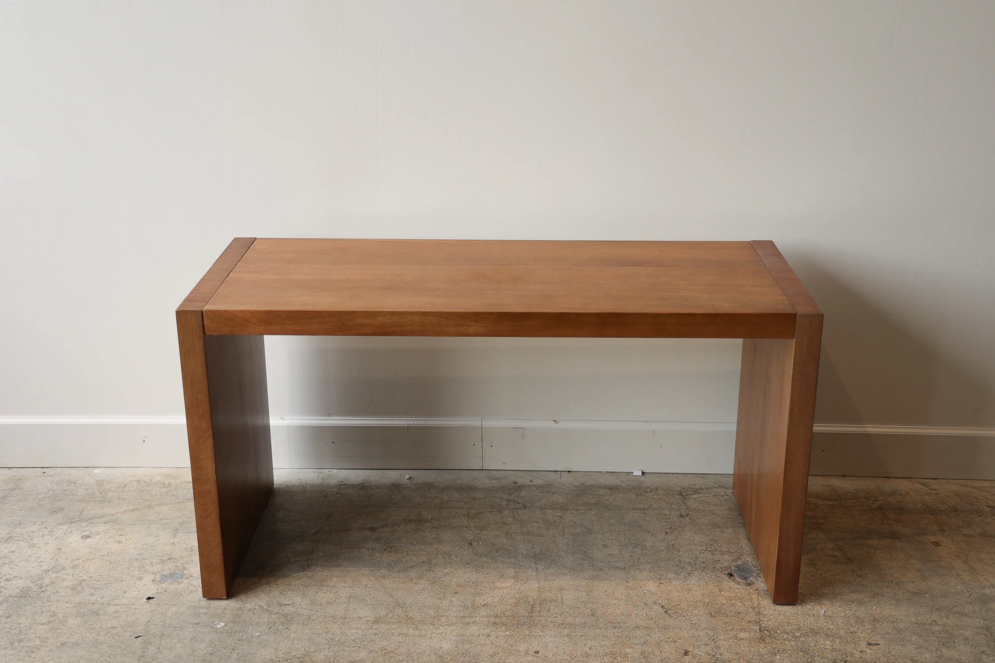 Dark Wood Over Ottoman Table - Image 13