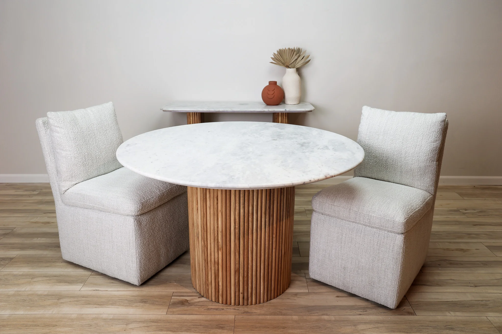 Fitzgerald Round Marble Dining Table - Image 5