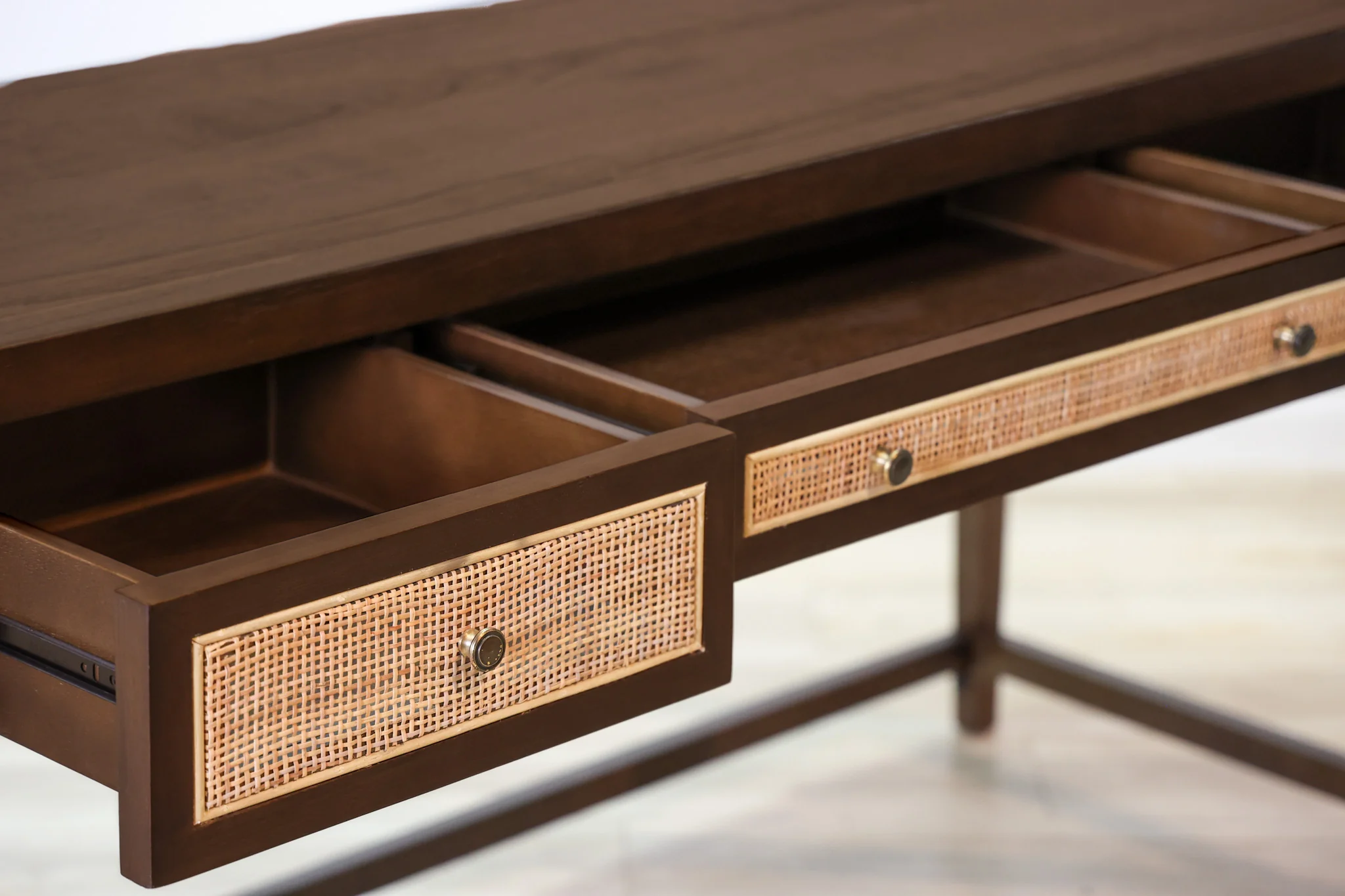 Hemingway Brown Writer's Desk - Image 11