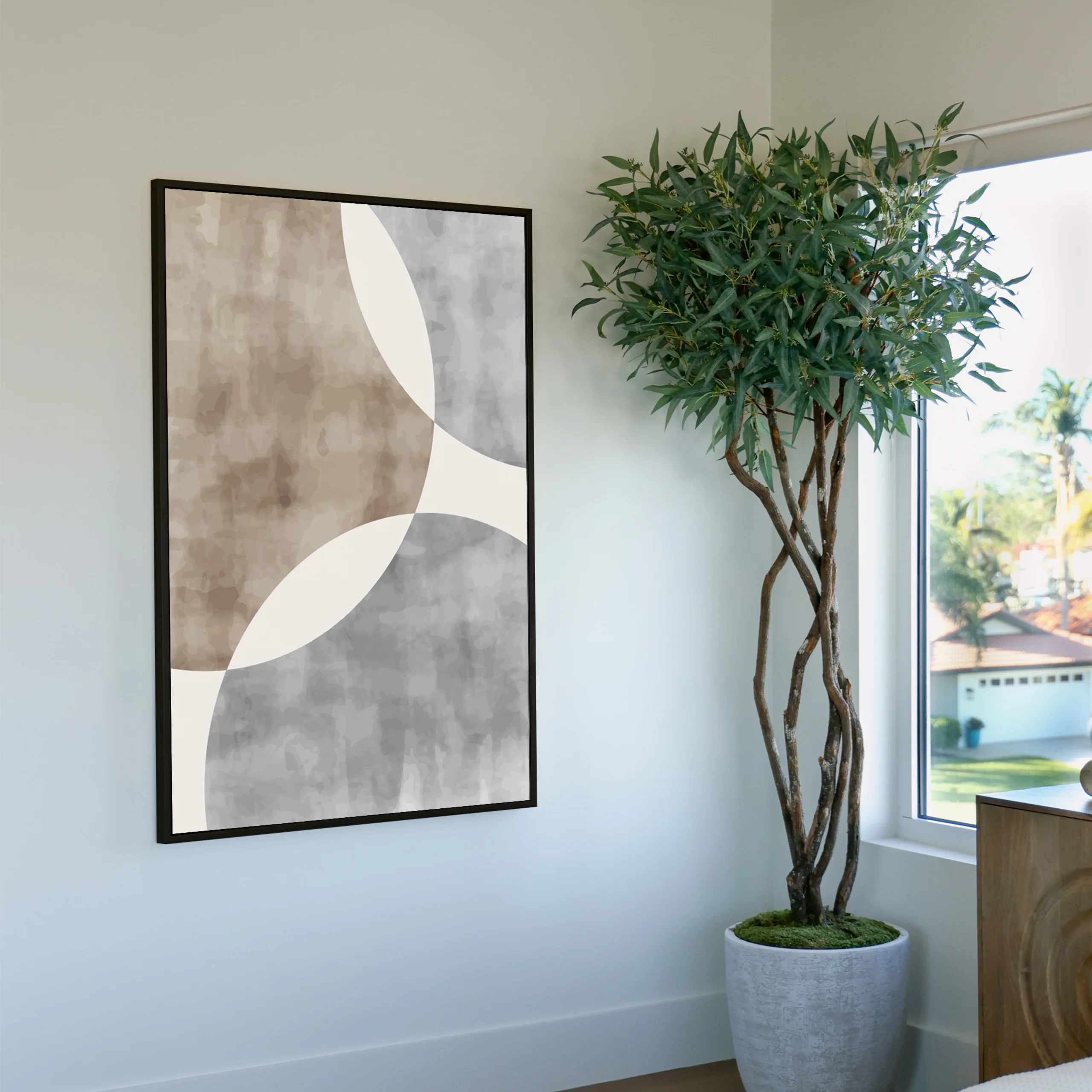 Neutral Circles Custom Art - Image 3