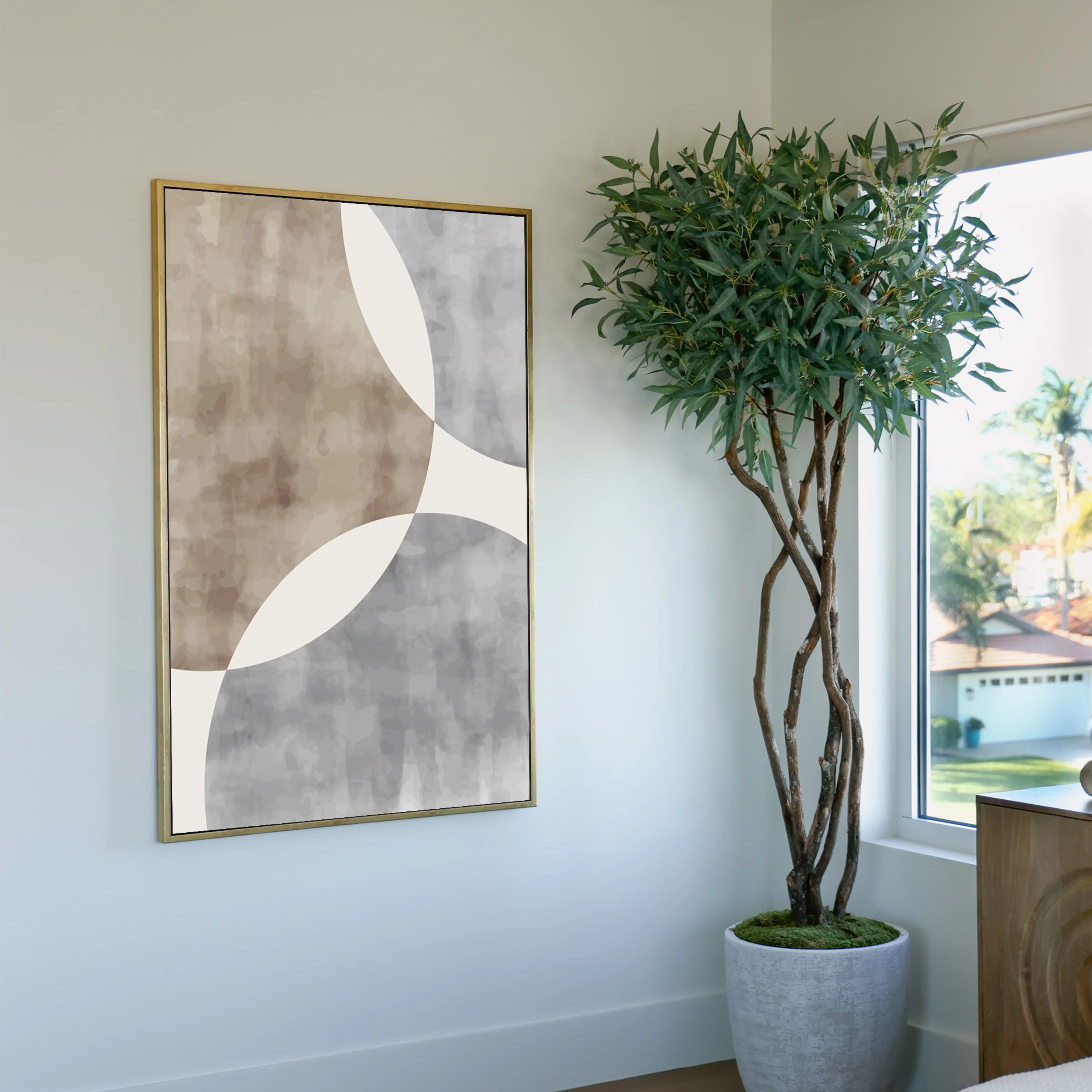 Neutral Circles Custom Art - Image 4