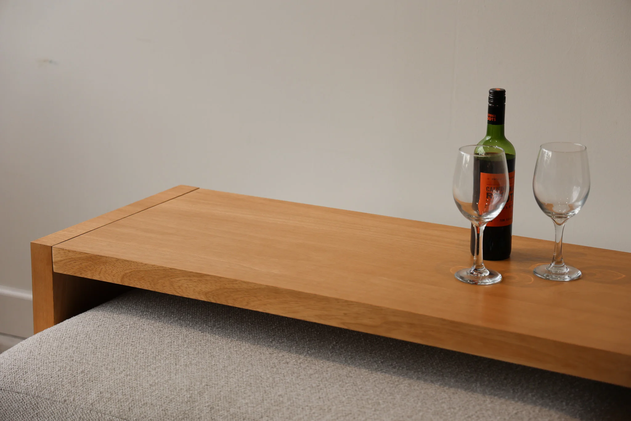 Light Wood Over Ottoman Table - Image 11