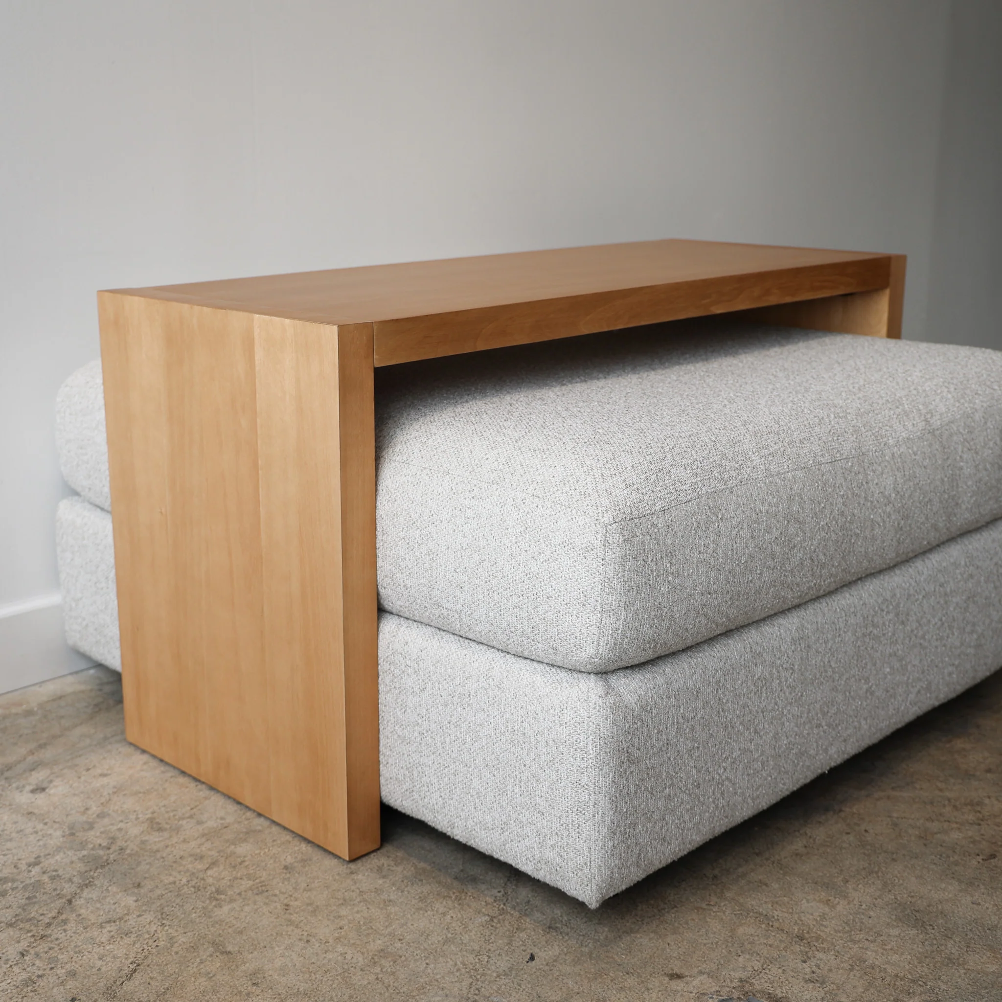 Light Wood Over Ottoman Table - Image 5