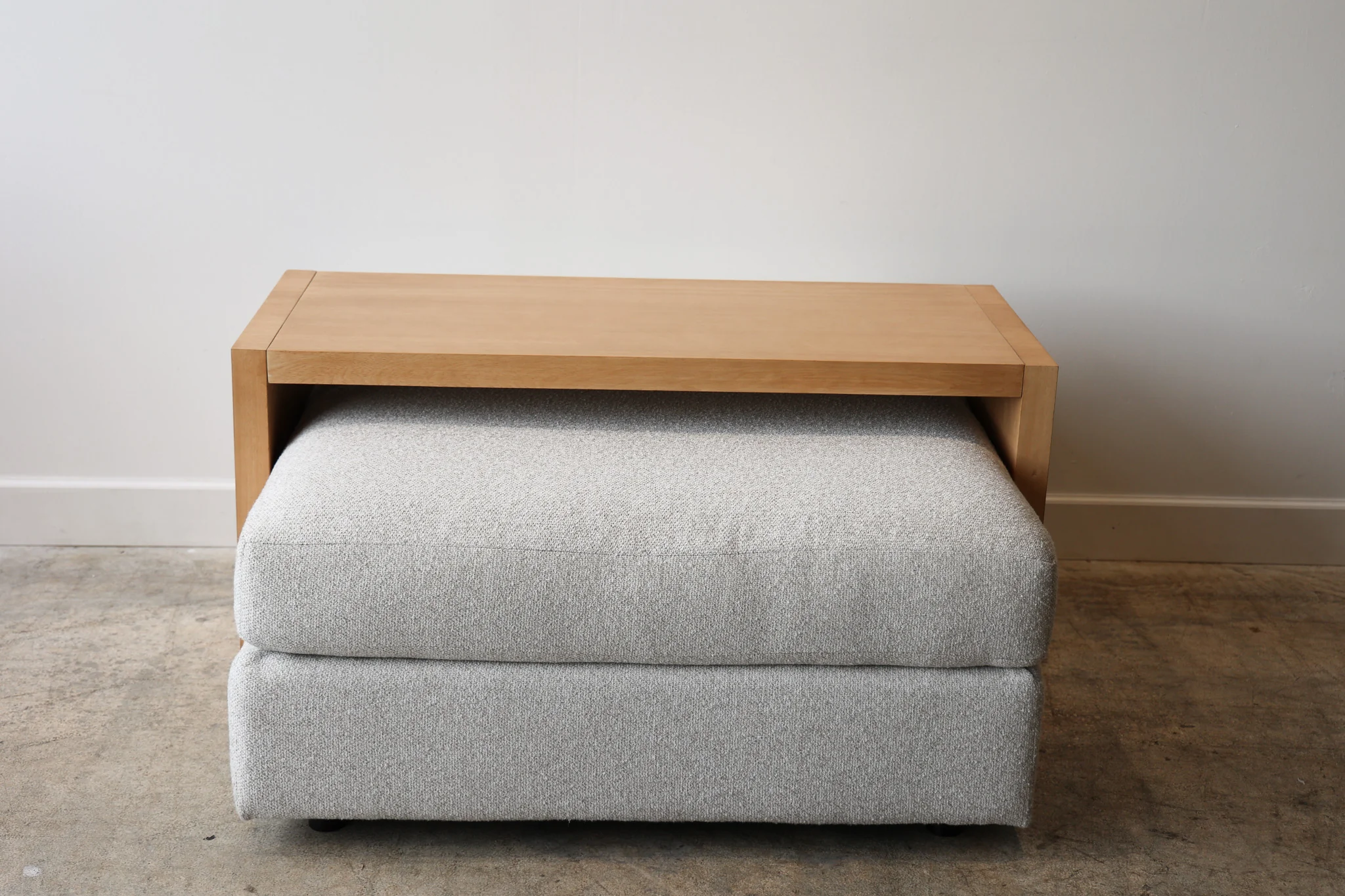 Light Wood Over Ottoman Table - Image 8