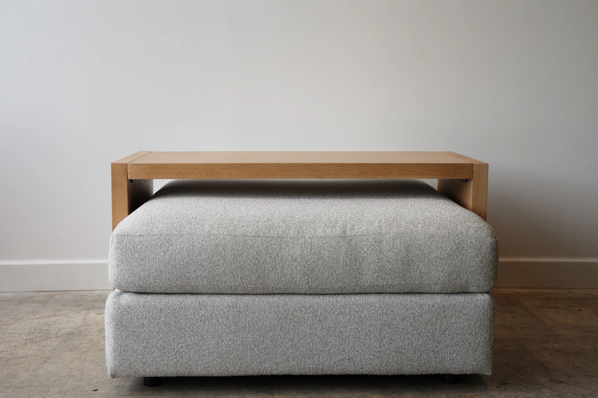 Light Wood Over Ottoman Table - Image 9