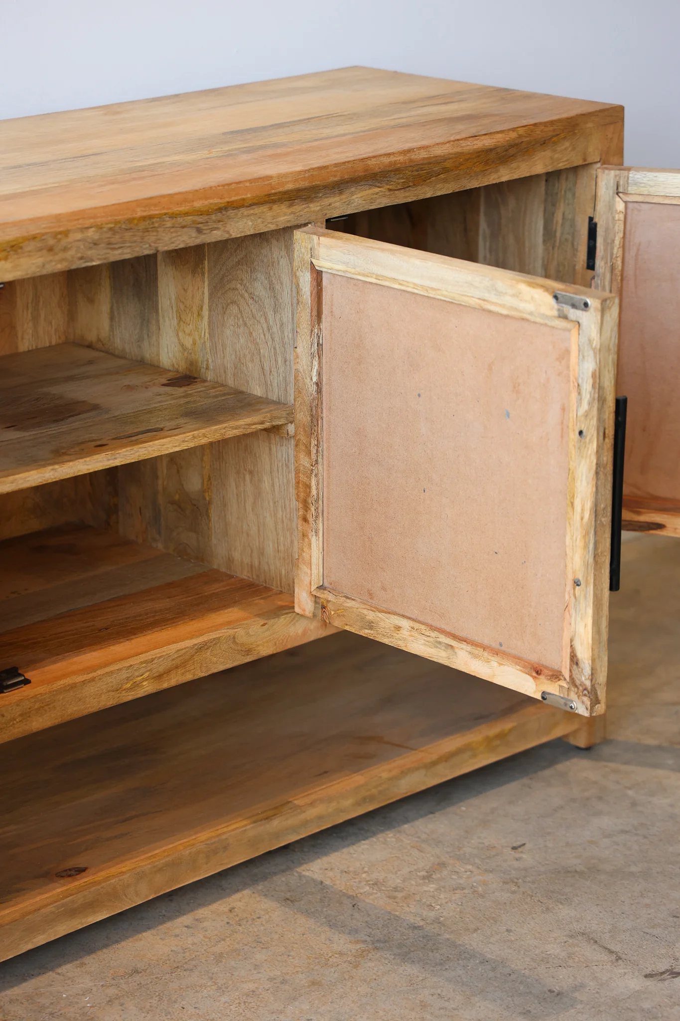 Savannah Wood & Rattan Credenza - Image 13