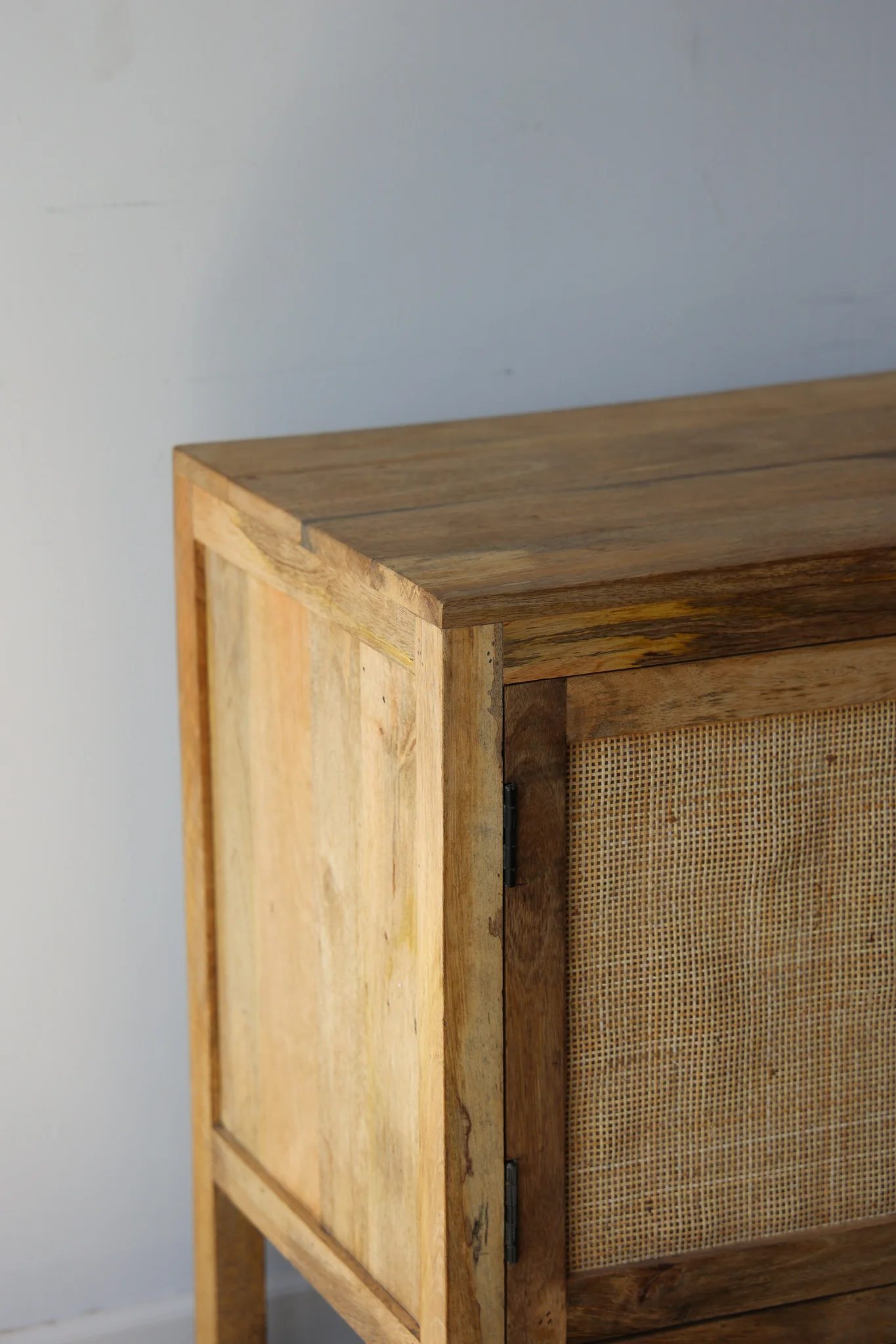 Savannah Wood & Rattan Credenza - Image 16