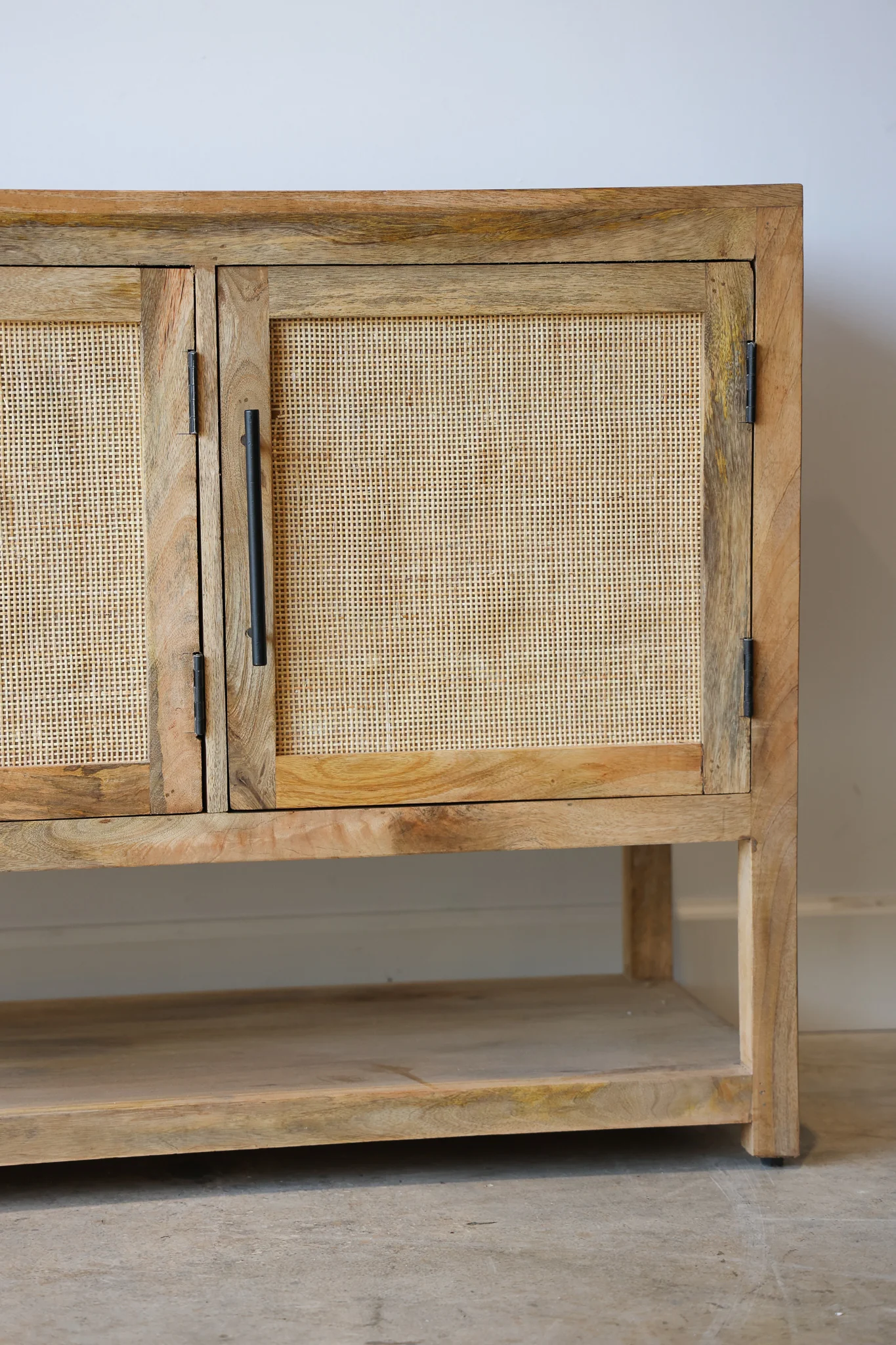 Savannah Wood & Rattan Credenza - Image 17