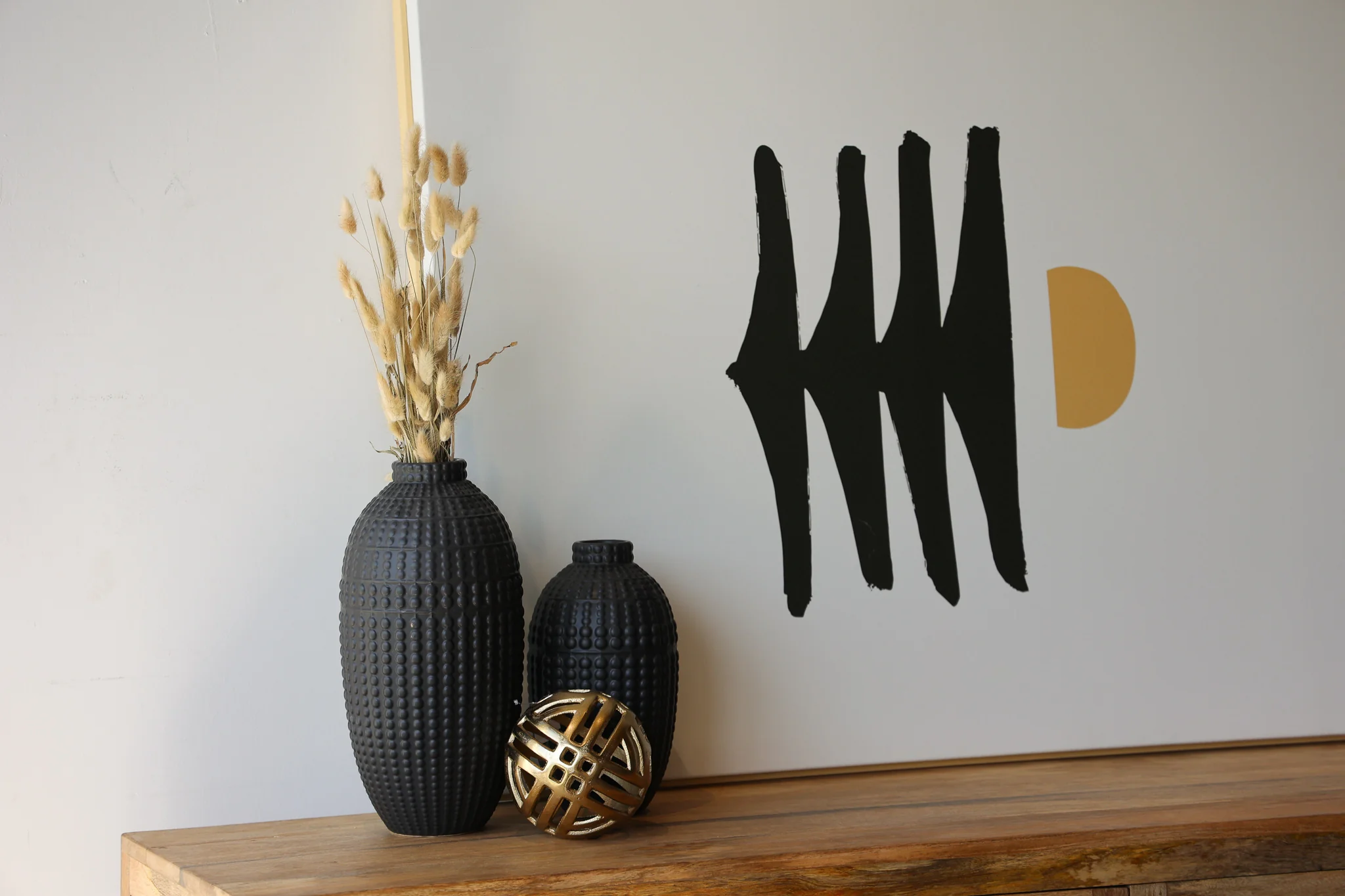 Savannah Wood & Rattan Credenza - Image 5