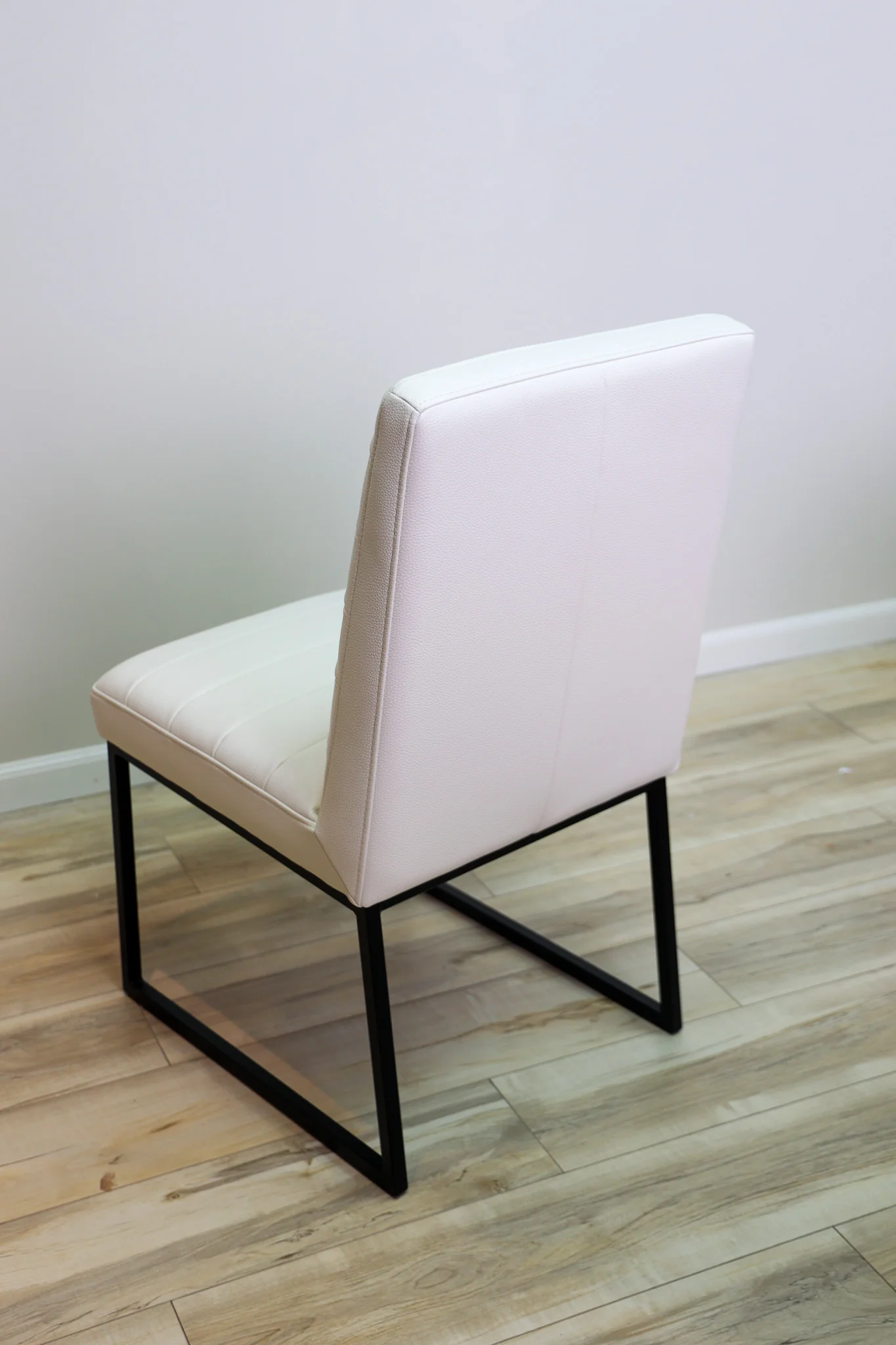Stark White Faux Leather Dining Chair - Image 4