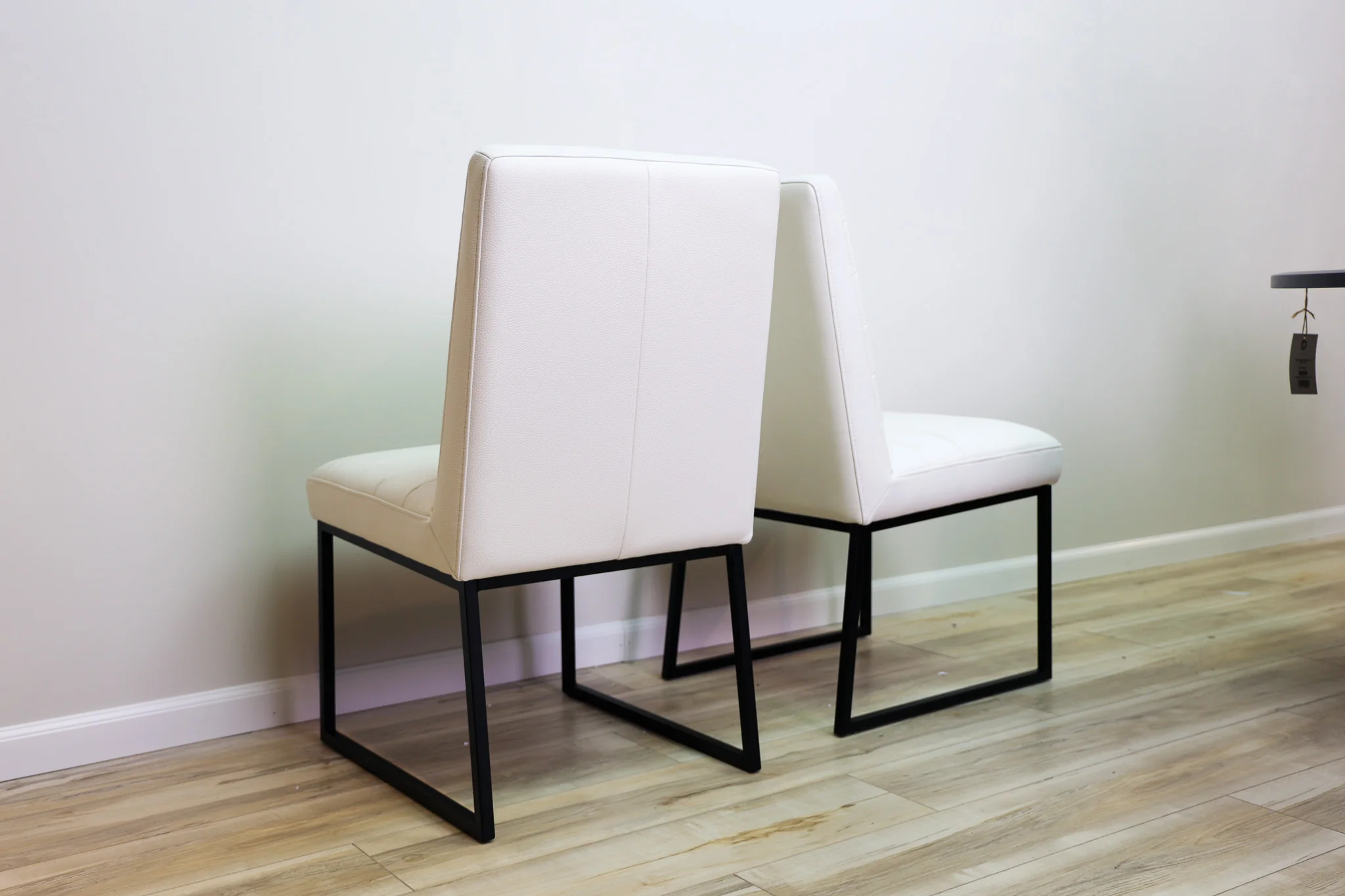 Stark White Faux Leather Dining Chair - Image 5