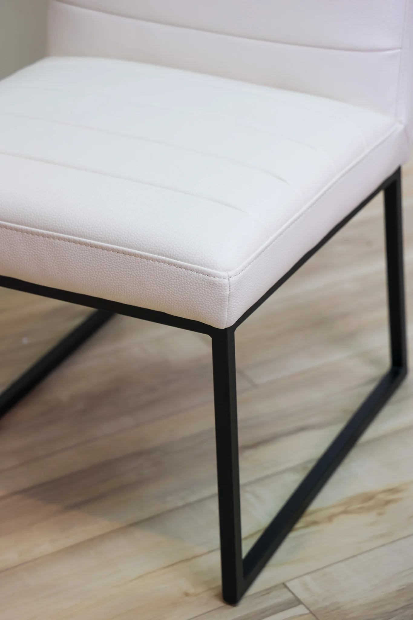 Stark White Faux Leather Dining Chair - Image 6