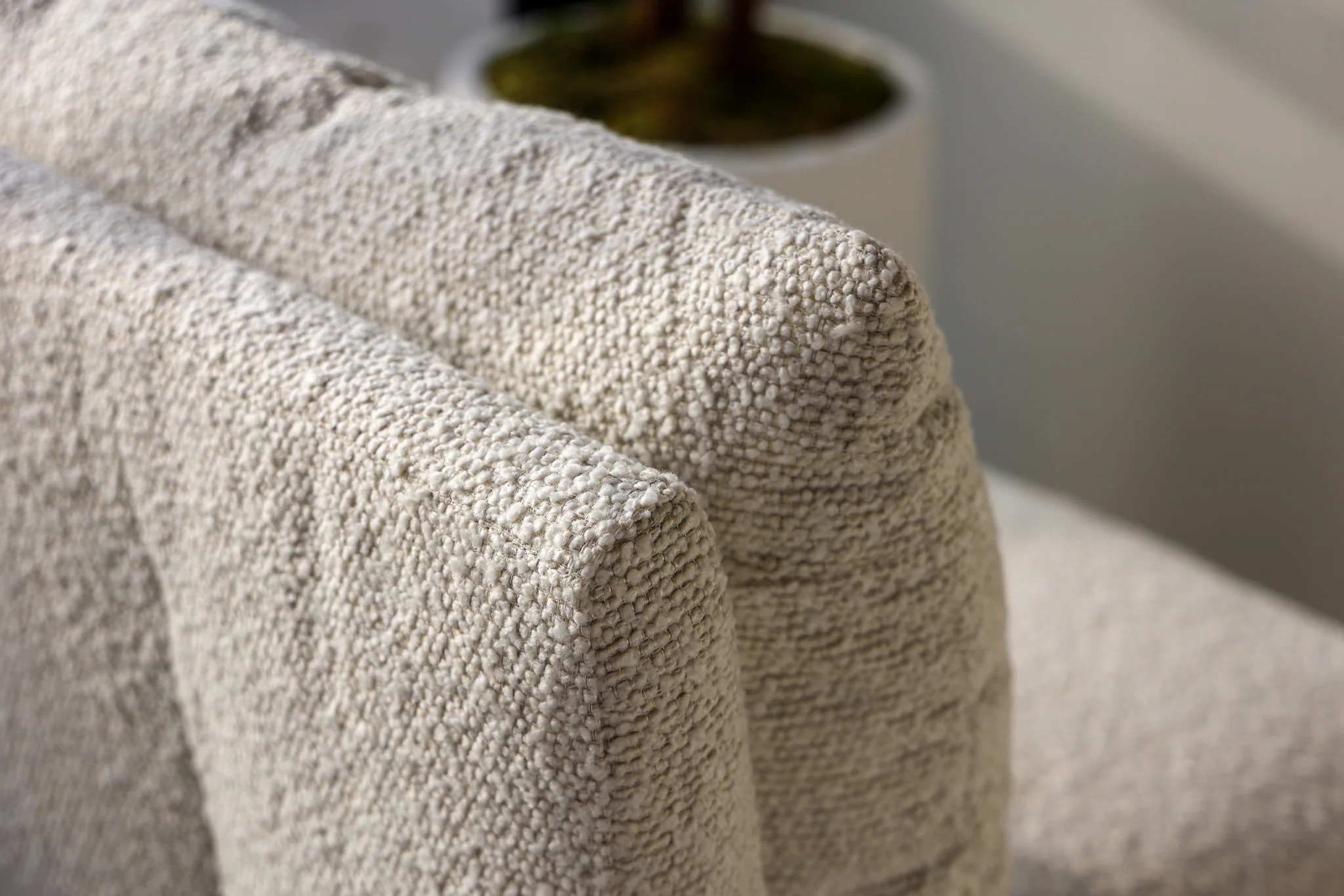 Trask Boucle Rolling Dining Chair - Image 7