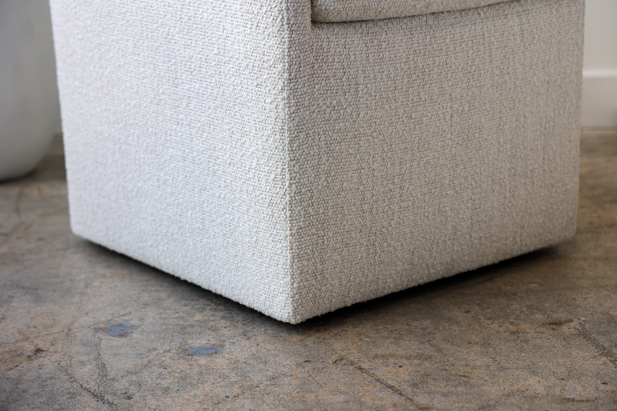 Trask Boucle Rolling Dining Chair - Image 8